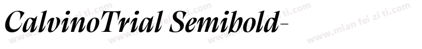 CalvinoTrial Semibold字体转换